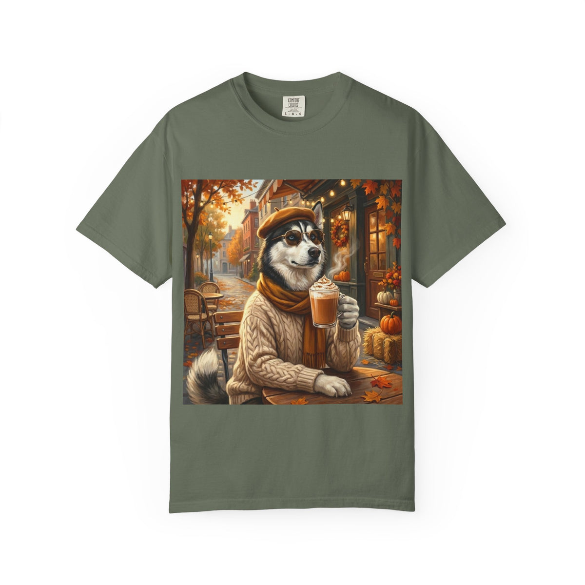 Siberian Husky Pumpkin Spice Tee | Funny Fall Dog Graphic Shirt
