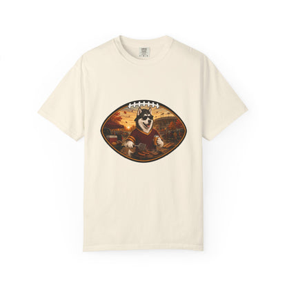 Siberian Husky Tailgate Tee | Funny Fall Football Dog Shirt