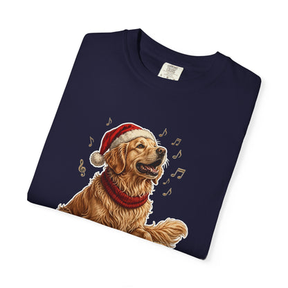 Merry Woofmas Golden Retriever Christmas Tee