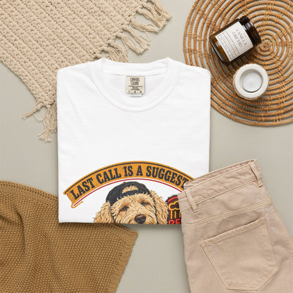 Last Call Larry Goldendoodle Bar Tee