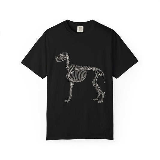 Golden Retriever Skeleton Halloween Tee | Funny Anatomical Dog Shirt