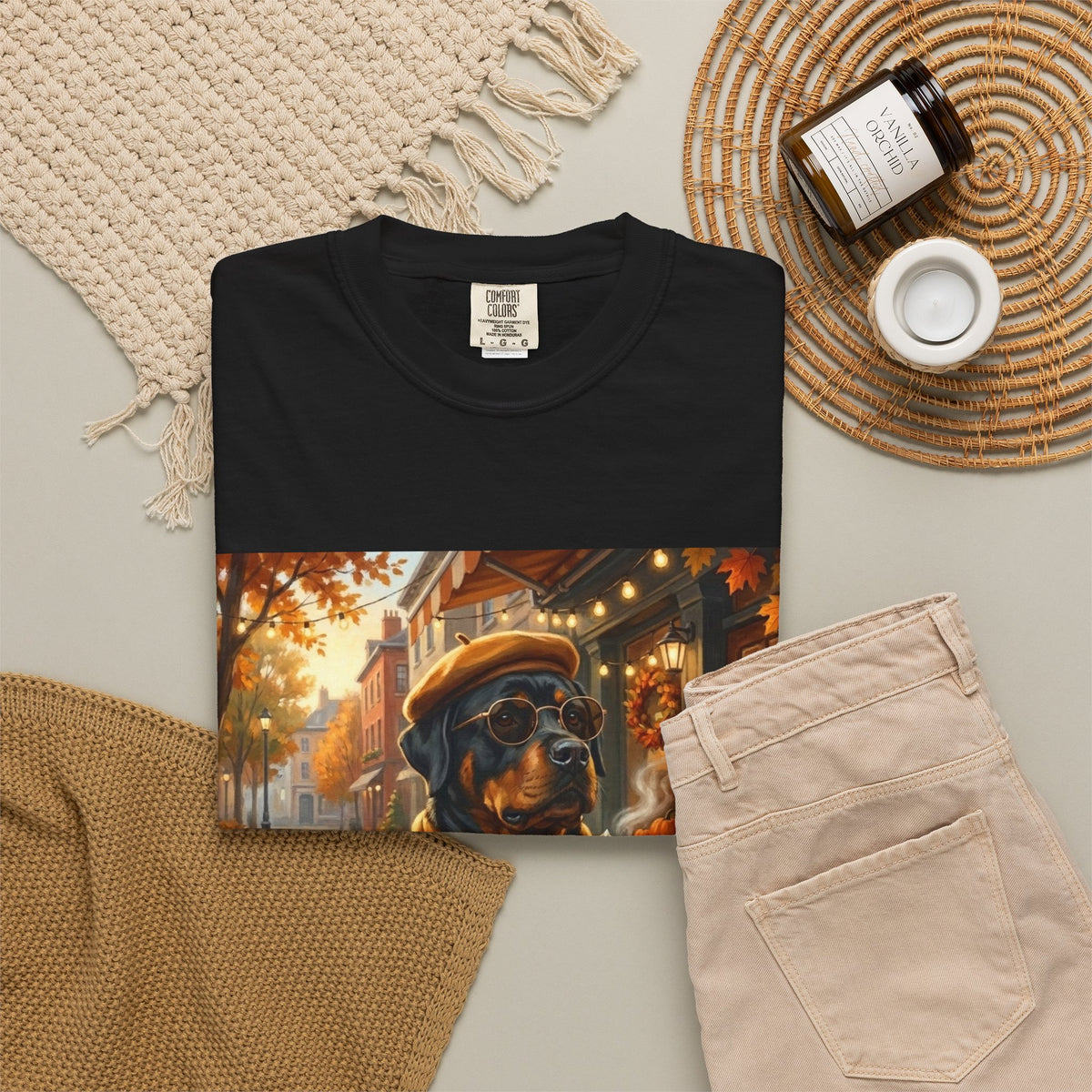 Rottweiler Pumpkin Spice Tee | Funny Fall Dog Graphic Shirt