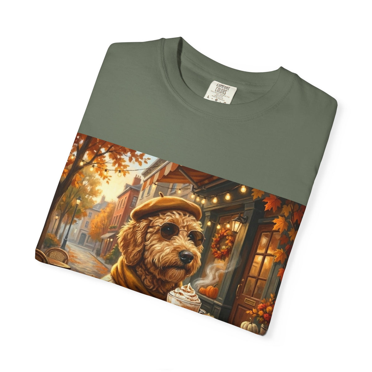 Goldendoodle Pumpkin Spice Tee | Funny Fall Dog Graphic Shirt