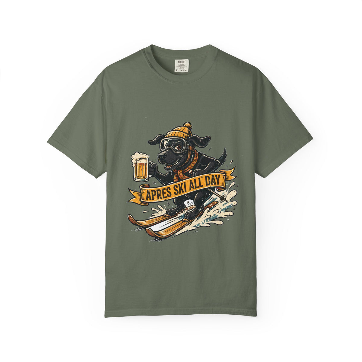 Labrador Retriever Apres Ski Tee | Funny Winter Dog Graphic Shirt