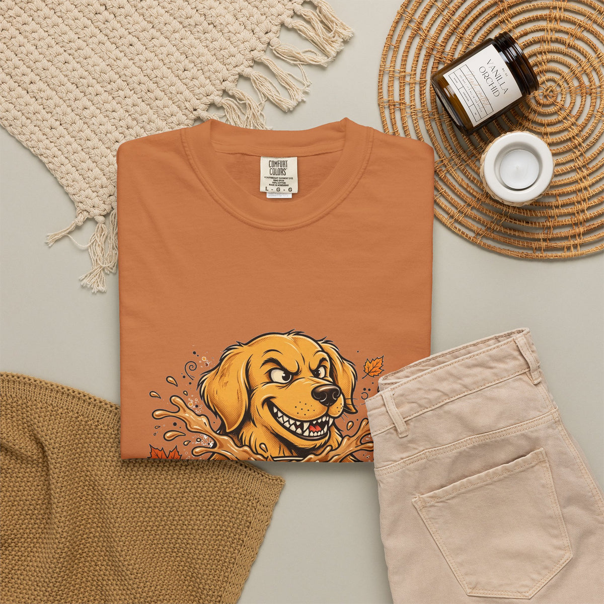 Golden Retriever Yes I'm Basic Tee | Funny Fall Dog Graphic Shirt