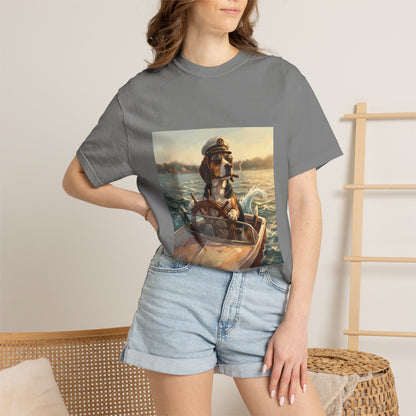 Beagle Captain Tee | Funny Summer Dog Graphic Shirt
