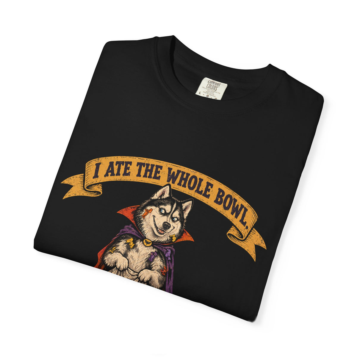 I Ate the Whole Bowl Siberian Husky Halloween Tee