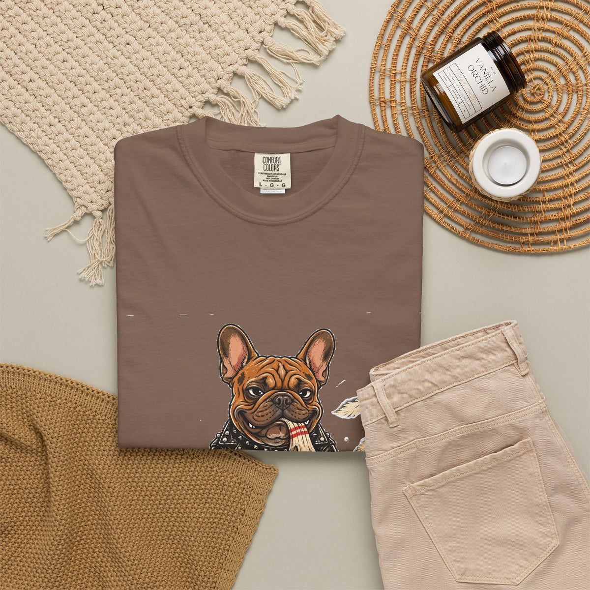Certified Bad Influence French Bulldog T-Shirt