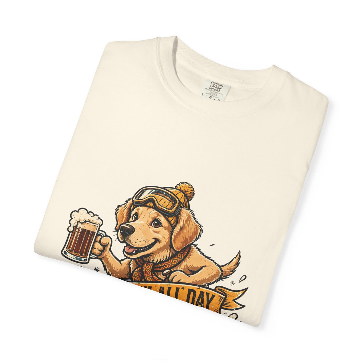 Golden Retriever Apres Ski Tee | Funny Winter Dog Graphic Shirt