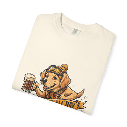 Golden Retriever Apres Ski Tee | Funny Winter Dog Graphic Shirt