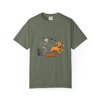 Labrador Retriever Skeleton Halloween Tee | Funny Spooky Dog Shirt