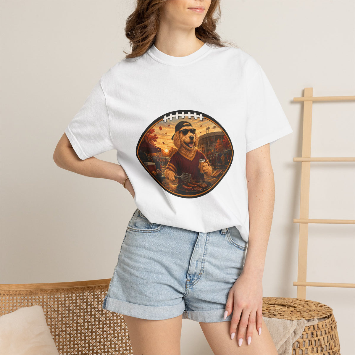 Goldendoodle Tailgate Tee | Funny Fall Football Dog Shirt