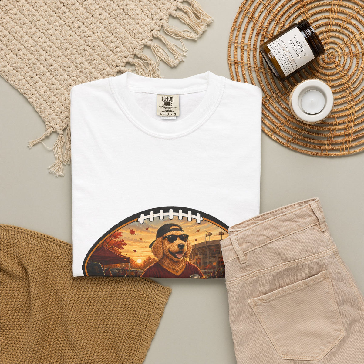 Goldendoodle Tailgate Tee | Funny Fall Football Dog Shirt