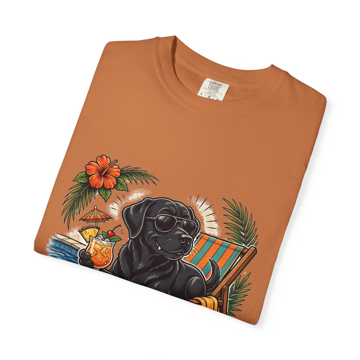 Labrador Retriever Pool Rules Tee | Funny Summer Dog Graphic Shirt