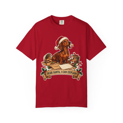 Dear Santa, I Can Explain Dachshund Christmas Tee