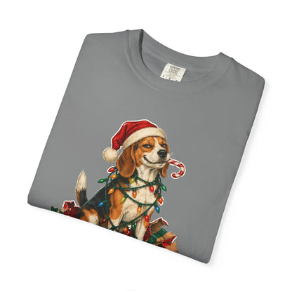 Naughty List Champion Beagle Christmas Tee