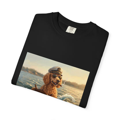 Poodle Captain Tee | Funny Summer Dog Graphic Shirt