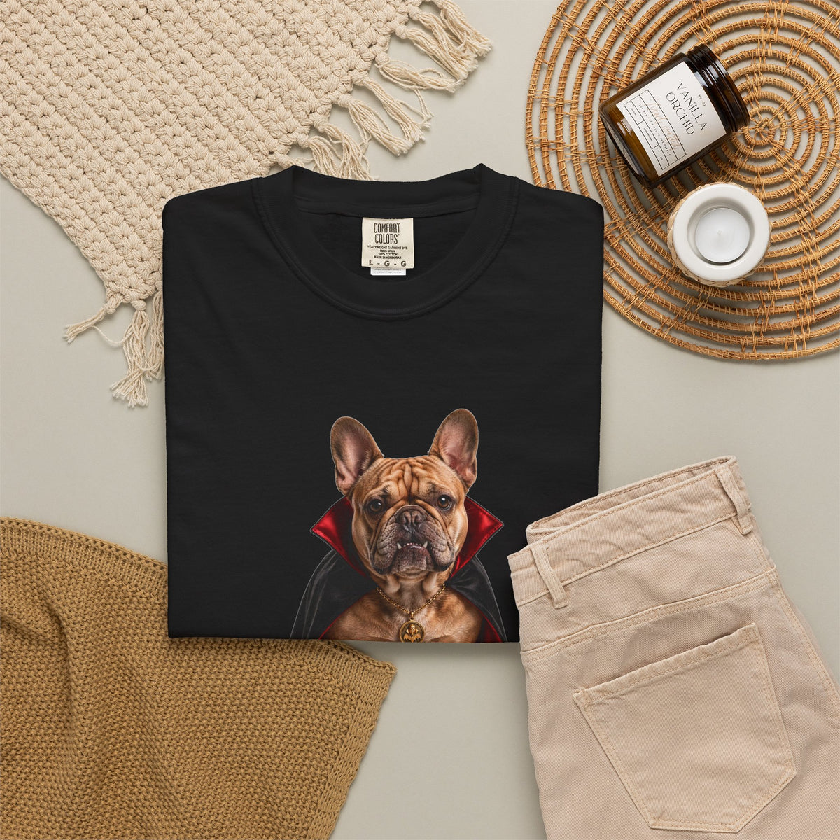 French Bulldog Dracula Tee | Funny Halloween Dog Shirt