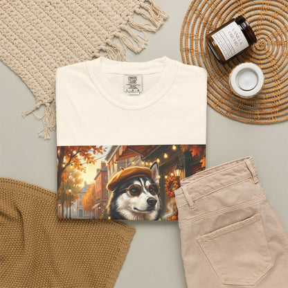 Siberian Husky Pumpkin Spice Tee | Funny Fall Dog Graphic Shirt