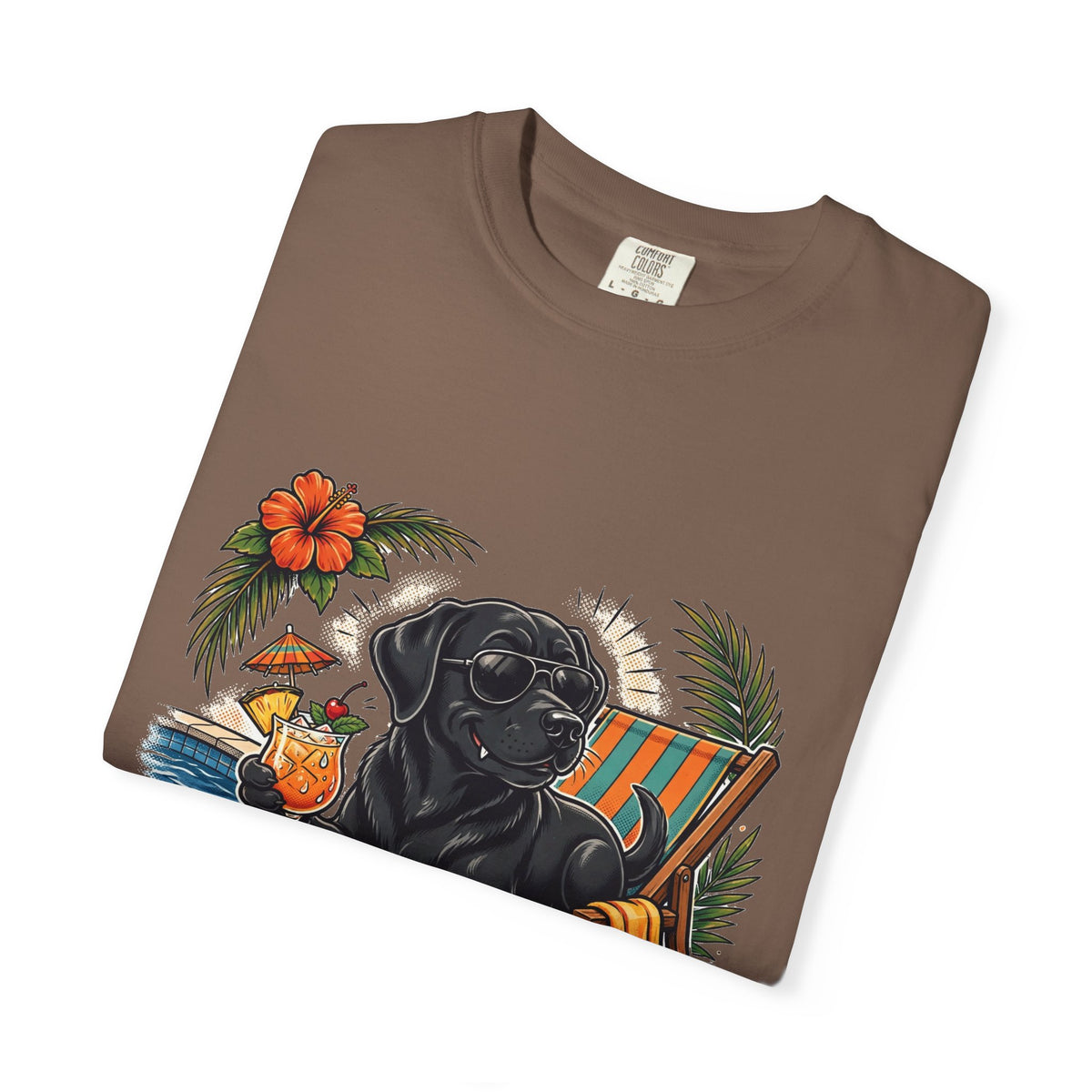 Labrador Retriever Pool Rules Tee | Funny Summer Dog Graphic Shirt