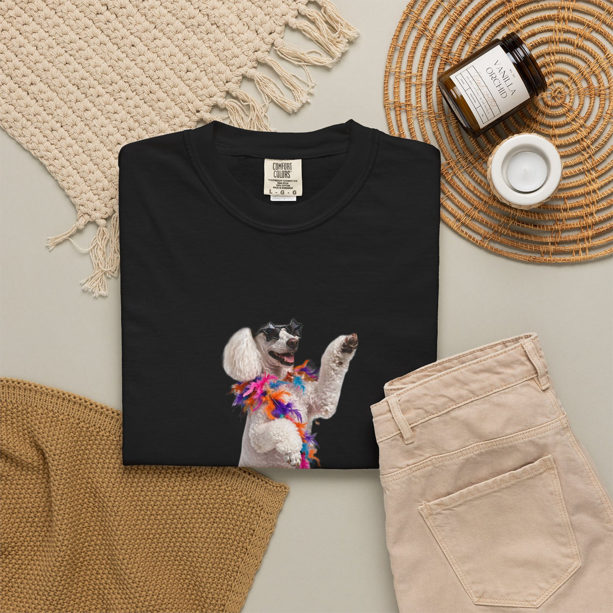 Poodle Here For The Boos Tee | Funny Halloween Dog Shirt