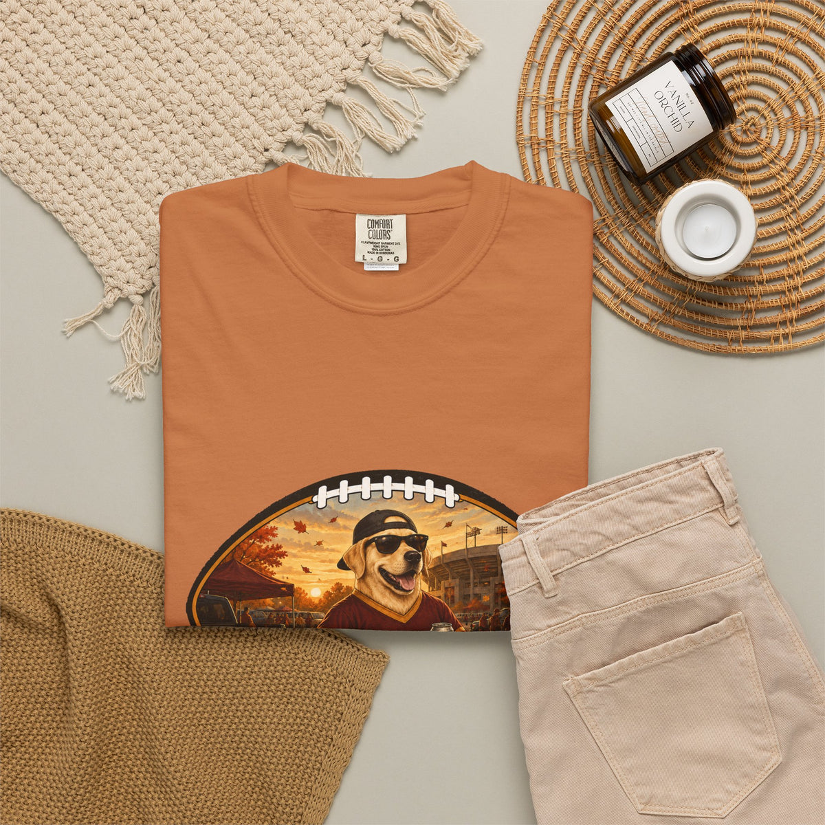 Labrador Retriever Tailgate Tee | Funny Fall Football Dog Shirt