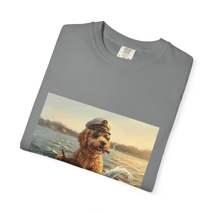 Goldendoodle Captain Tee | Funny Summer Dog Graphic Shirt