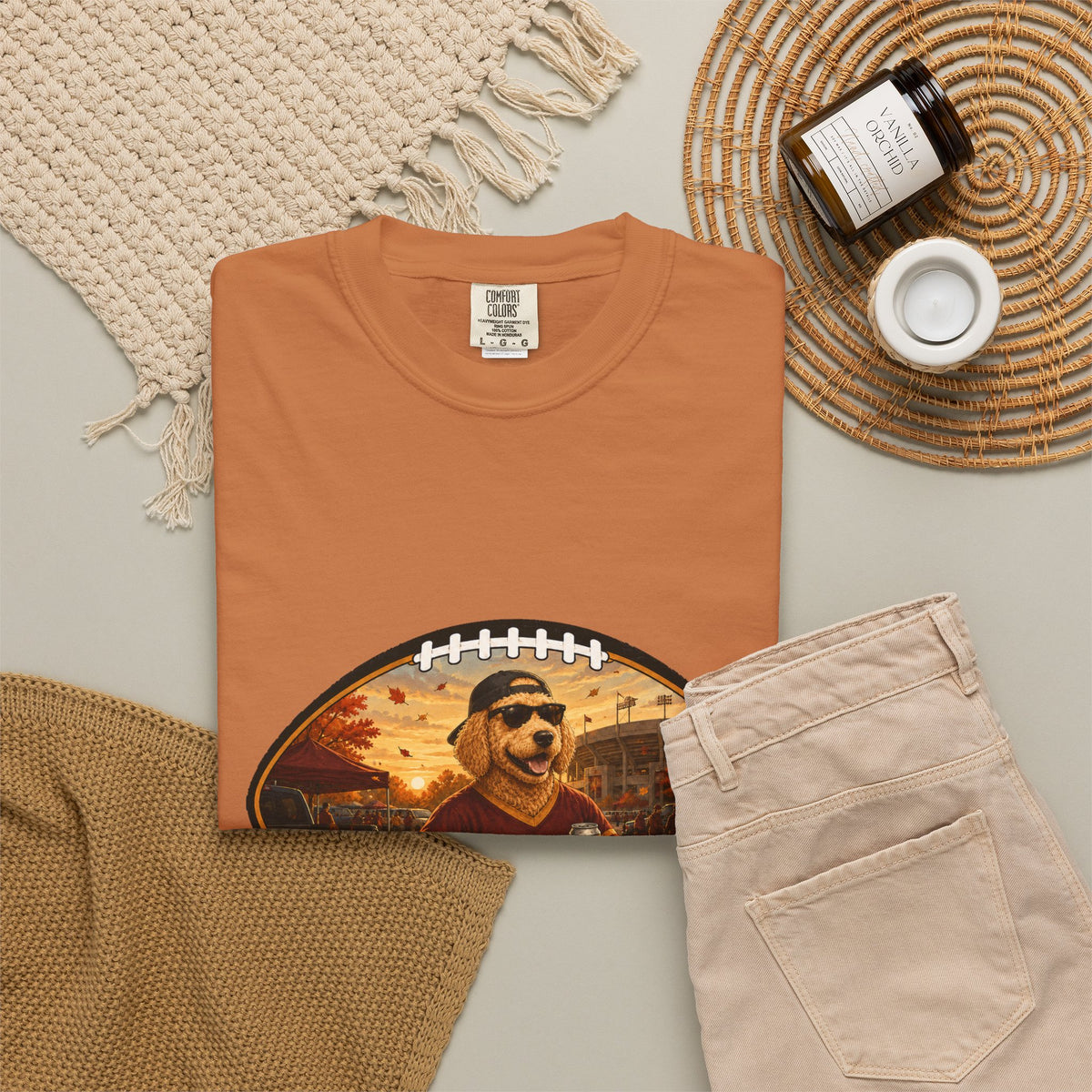 Goldendoodle Tailgate Tee | Funny Fall Football Dog Shirt
