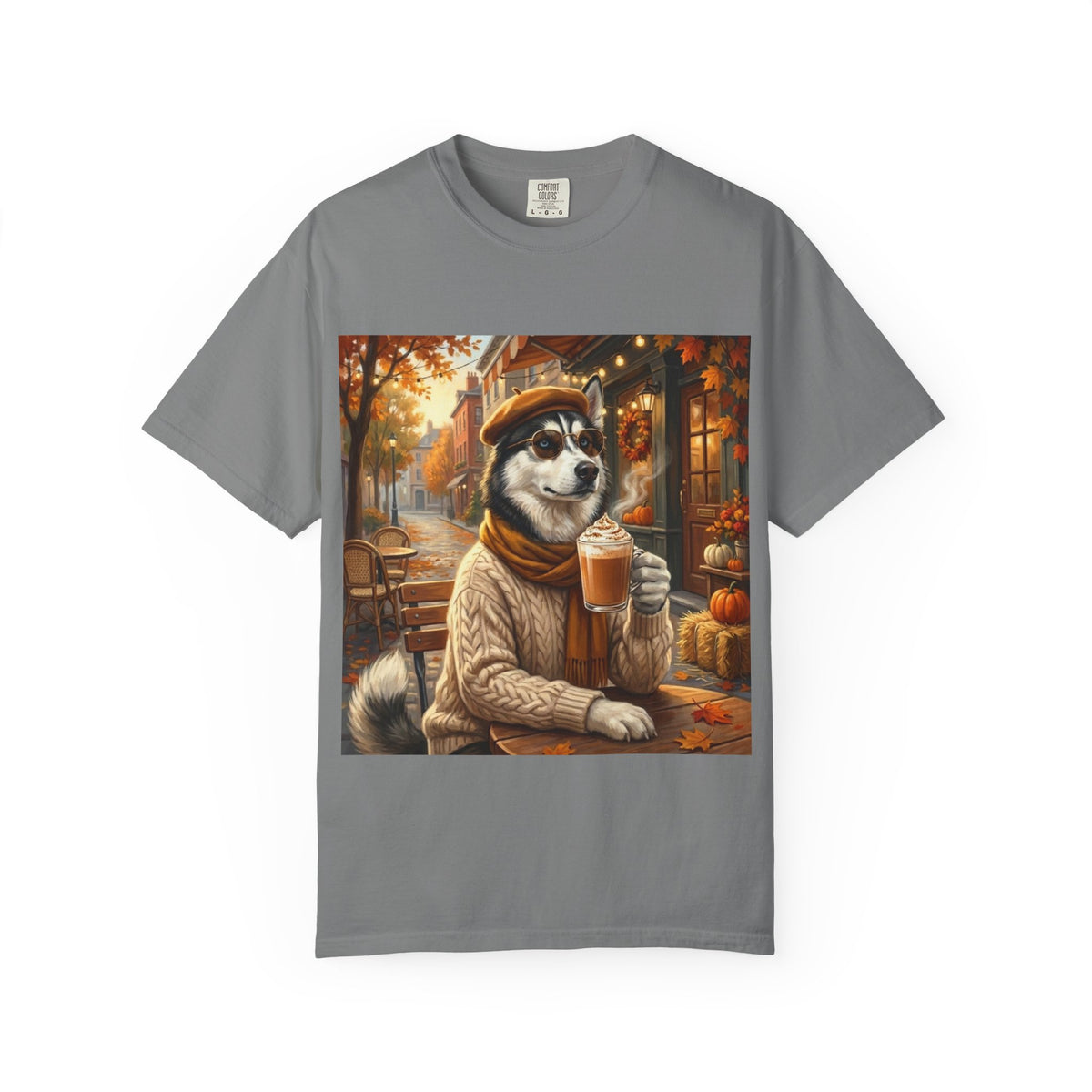 Siberian Husky Pumpkin Spice Tee | Funny Fall Dog Graphic Shirt