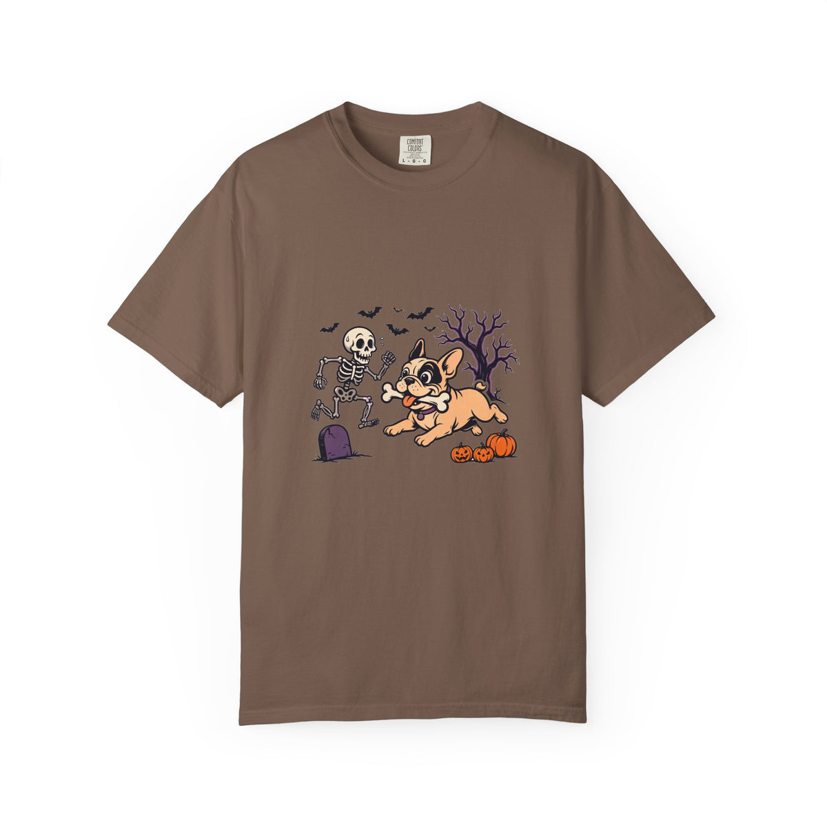 French Bulldog Skeleton Halloween Tee | Funny Spooky Dog Shirt