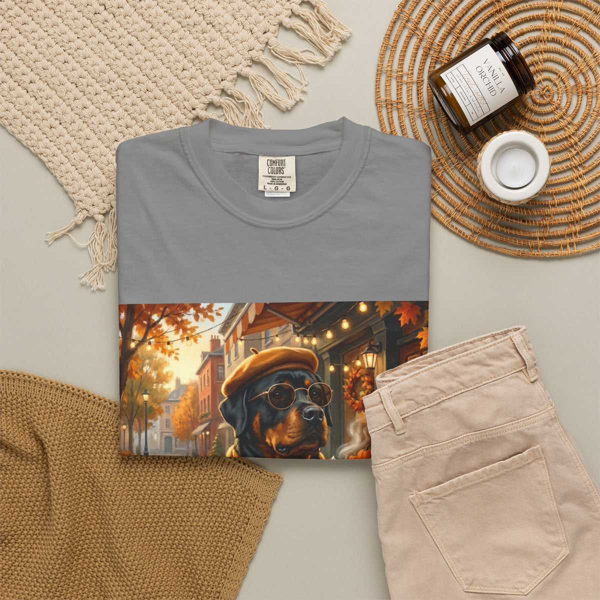 Rottweiler Pumpkin Spice Tee | Funny Fall Dog Graphic Shirt