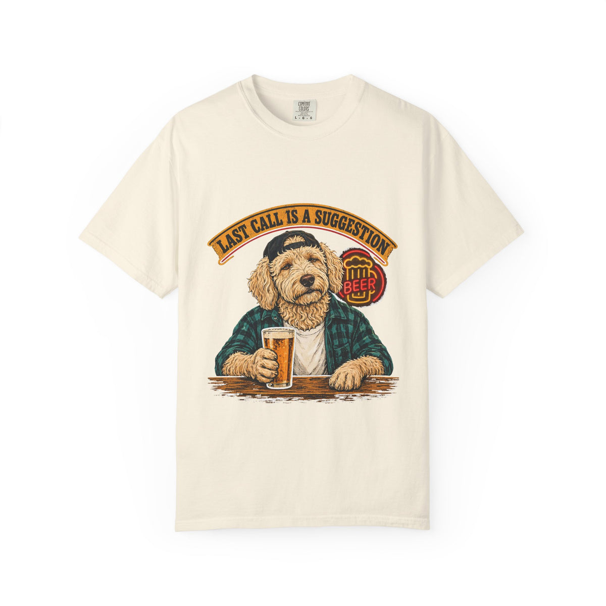 Last Call Larry Goldendoodle Bar Tee