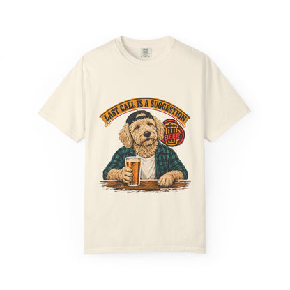 Last Call Larry Goldendoodle Bar Tee