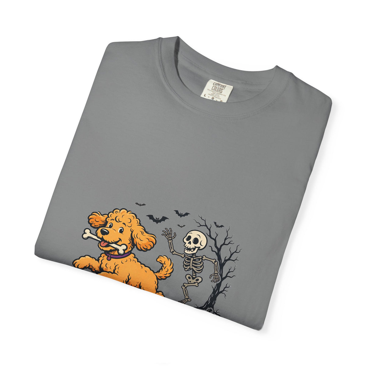 Goldendoodle Skeleton Halloween Tee | Funny Spooky Dog Shirt