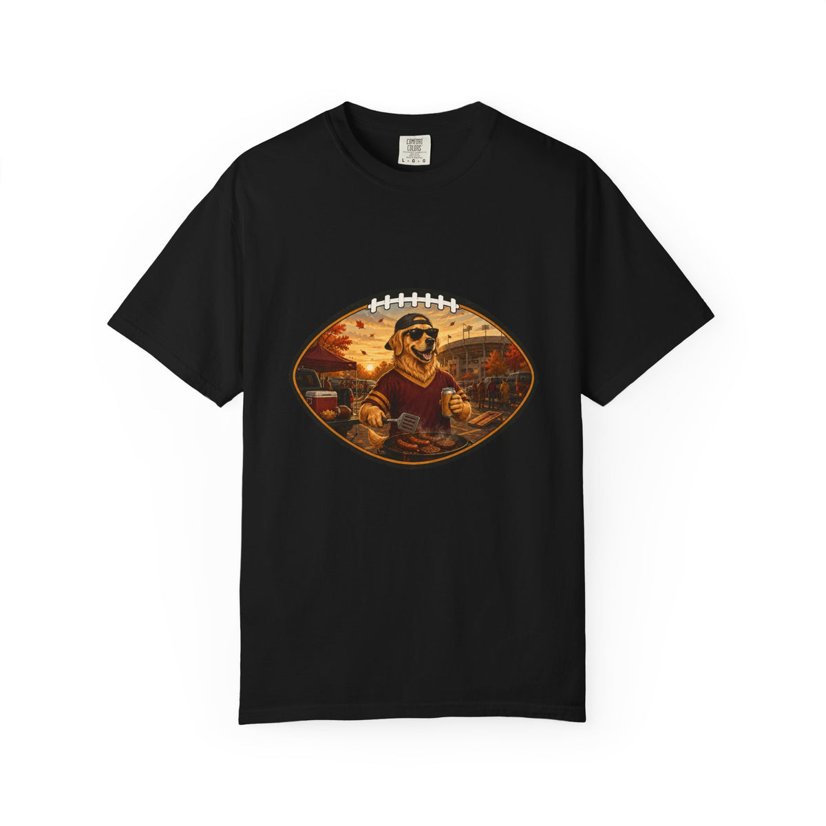 Golden Retriever Tailgate Tee | Funny Fall Football Dog Shirt