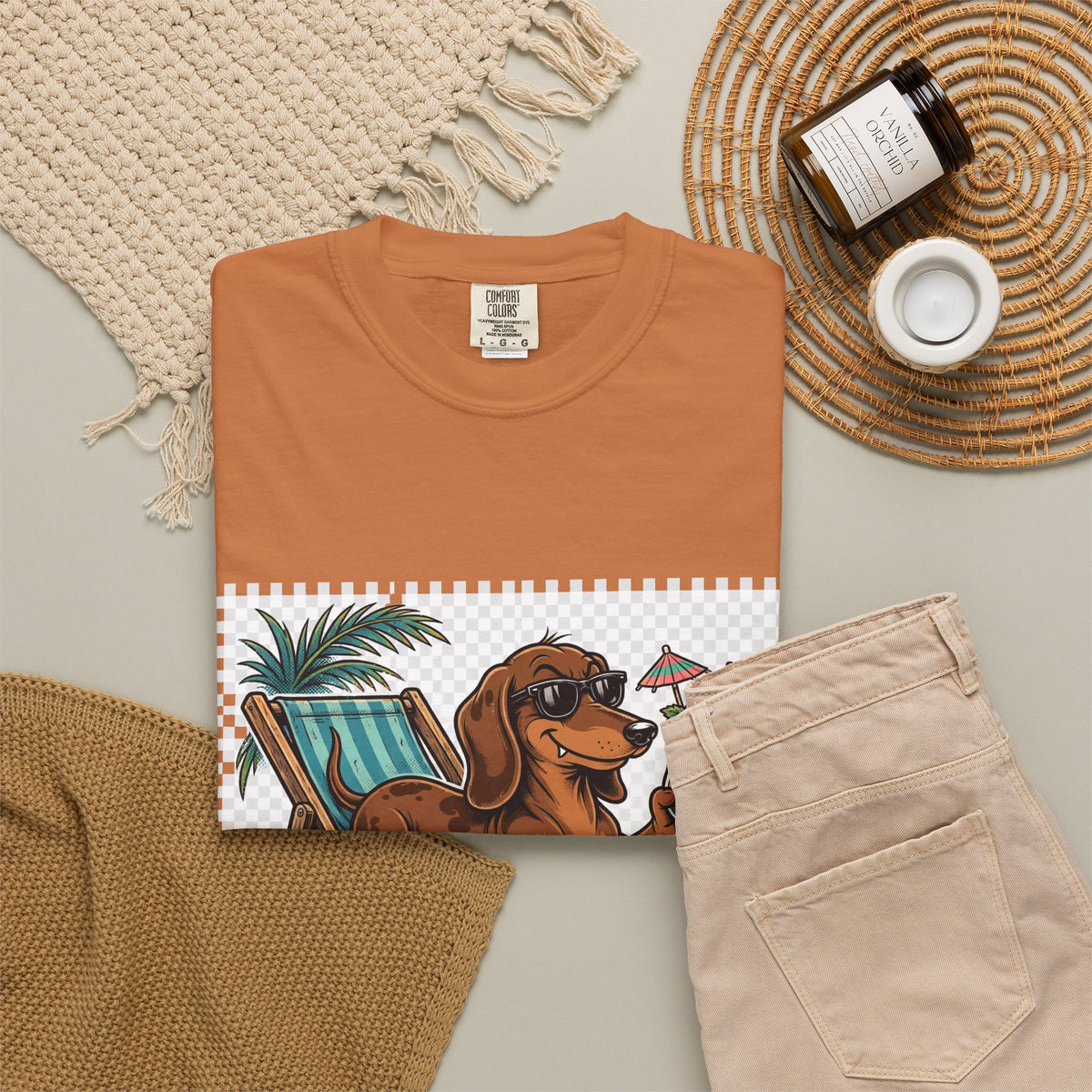 Dachshund Pool Rules Tee | Funny Summer Dog Graphic Shirt