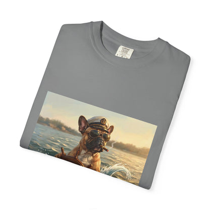 French Bulldog Captain Tee | Funny Summer Dog Graphic Shirt