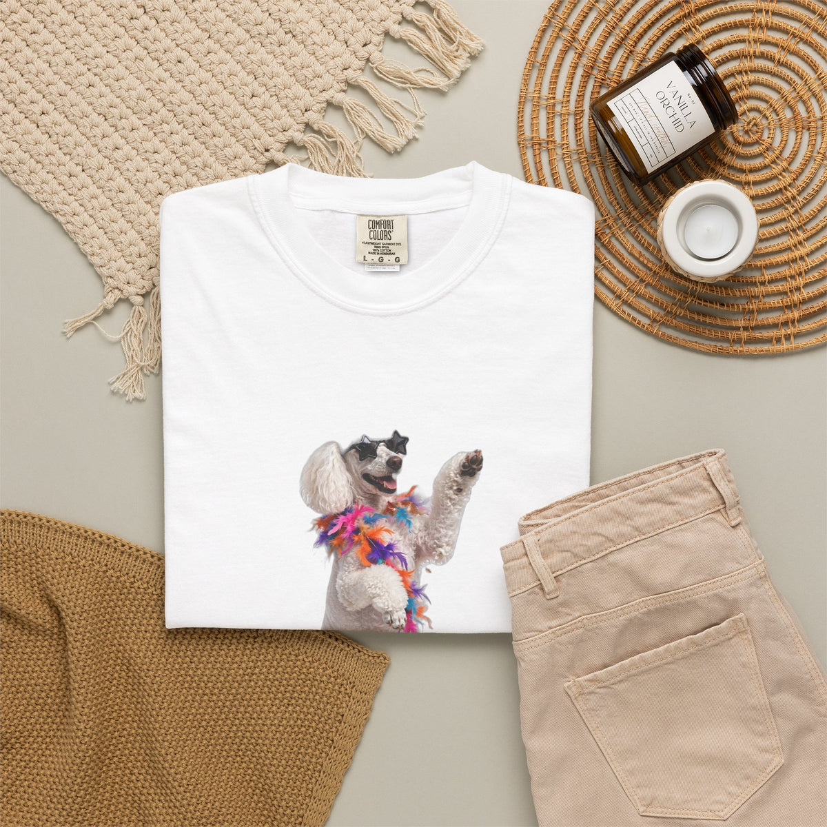 Poodle Here For The Boos Tee | Funny Halloween Dog Shirt