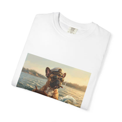 French Bulldog Captain Tee | Funny Summer Dog Graphic Shirt