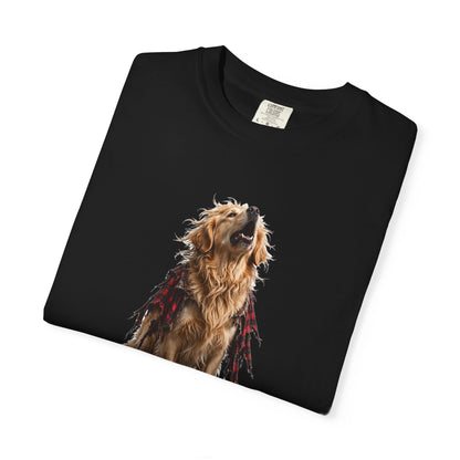 Golden Retriever Wolfman Tee | Funny Halloween Dog Shirt