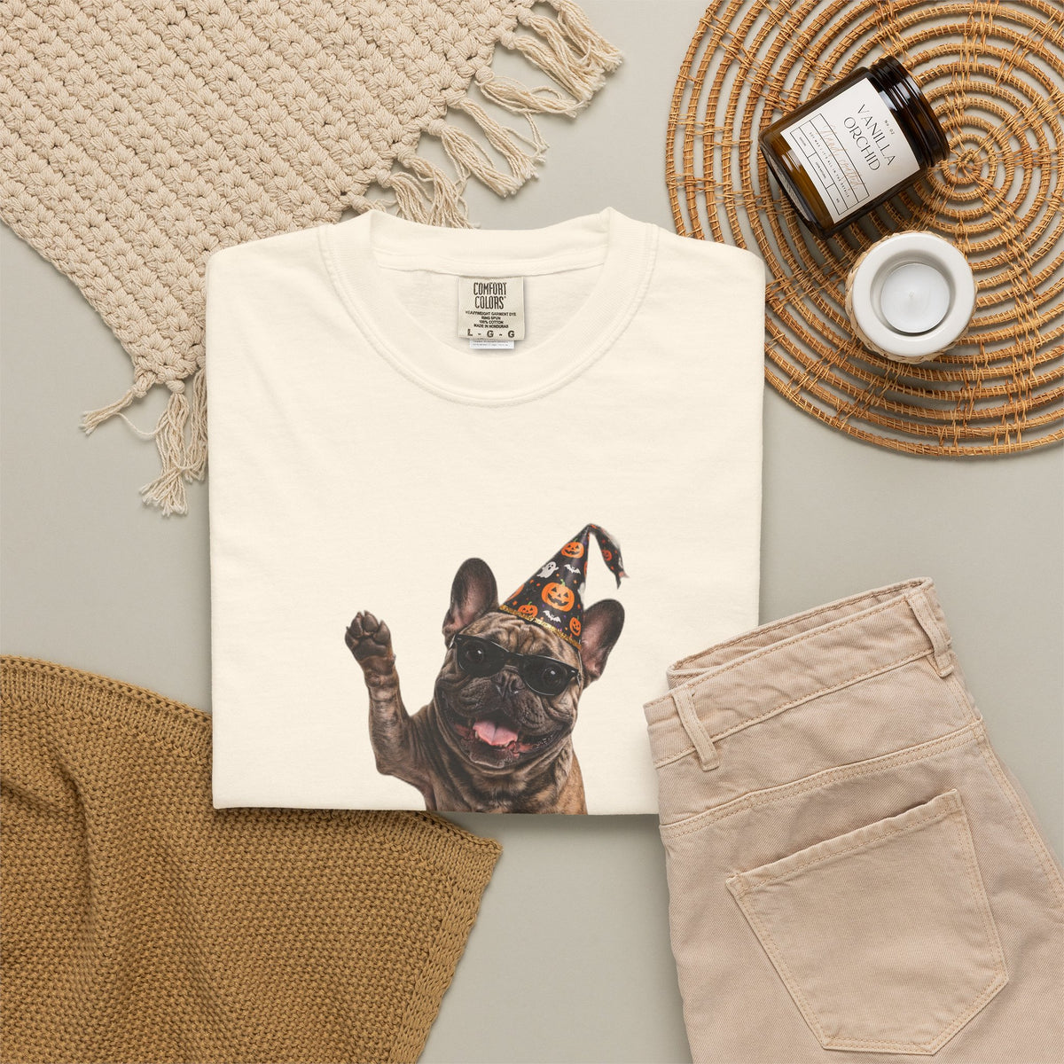 French Bulldog Here For The Boos Tee | Funny Halloween Dog Shirt