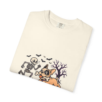 French Bulldog Skeleton Halloween Tee | Funny Spooky Dog Shirt