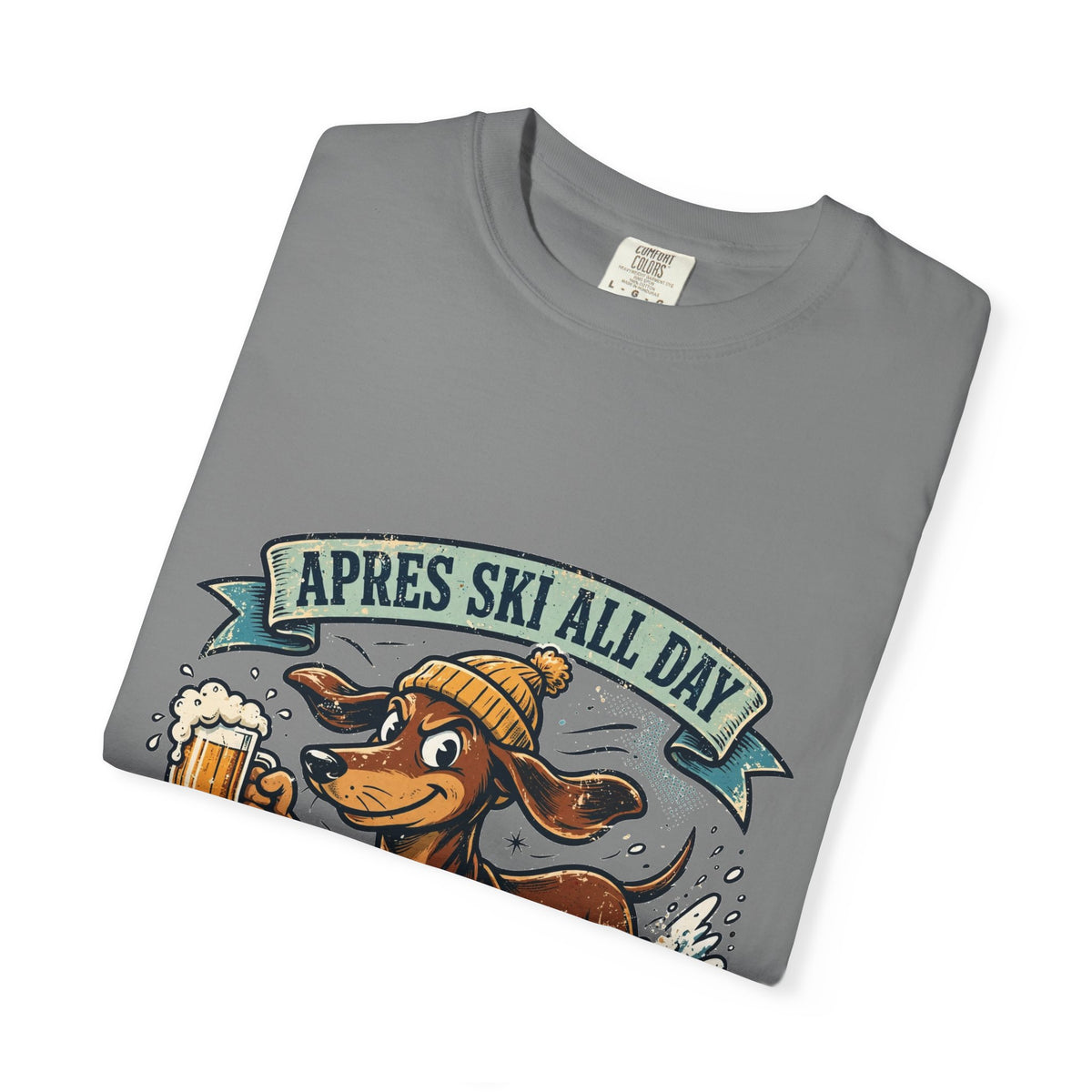 Dachshund Apres Ski Tee | Funny Winter Dog Graphic Shirt