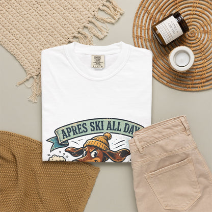 Dachshund Apres Ski Tee | Funny Winter Dog Graphic Shirt