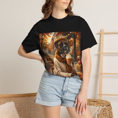 Boxer Pumpkin Spice Tee | Funny Fall Dog Graphic Shirt