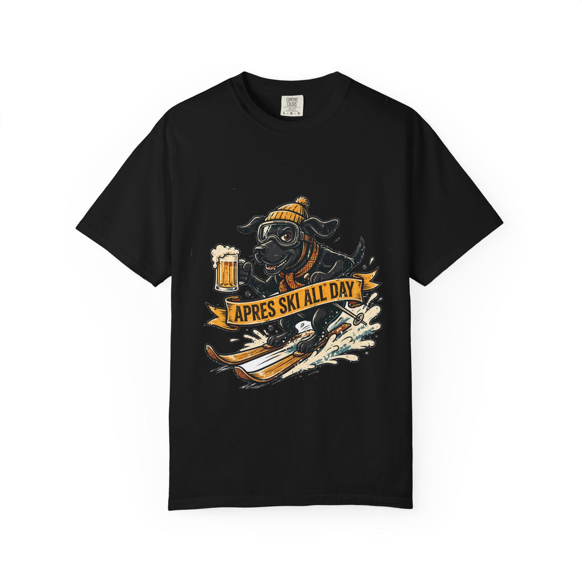 Labrador Retriever Apres Ski Tee | Funny Winter Dog Graphic Shirt