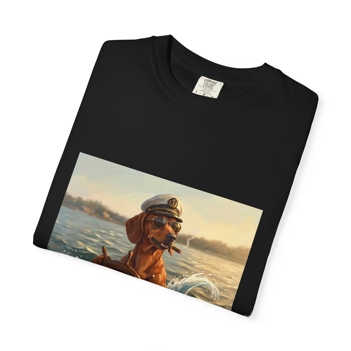 Dachshund Captain Tee | Funny Summer Dog Graphic Shirt