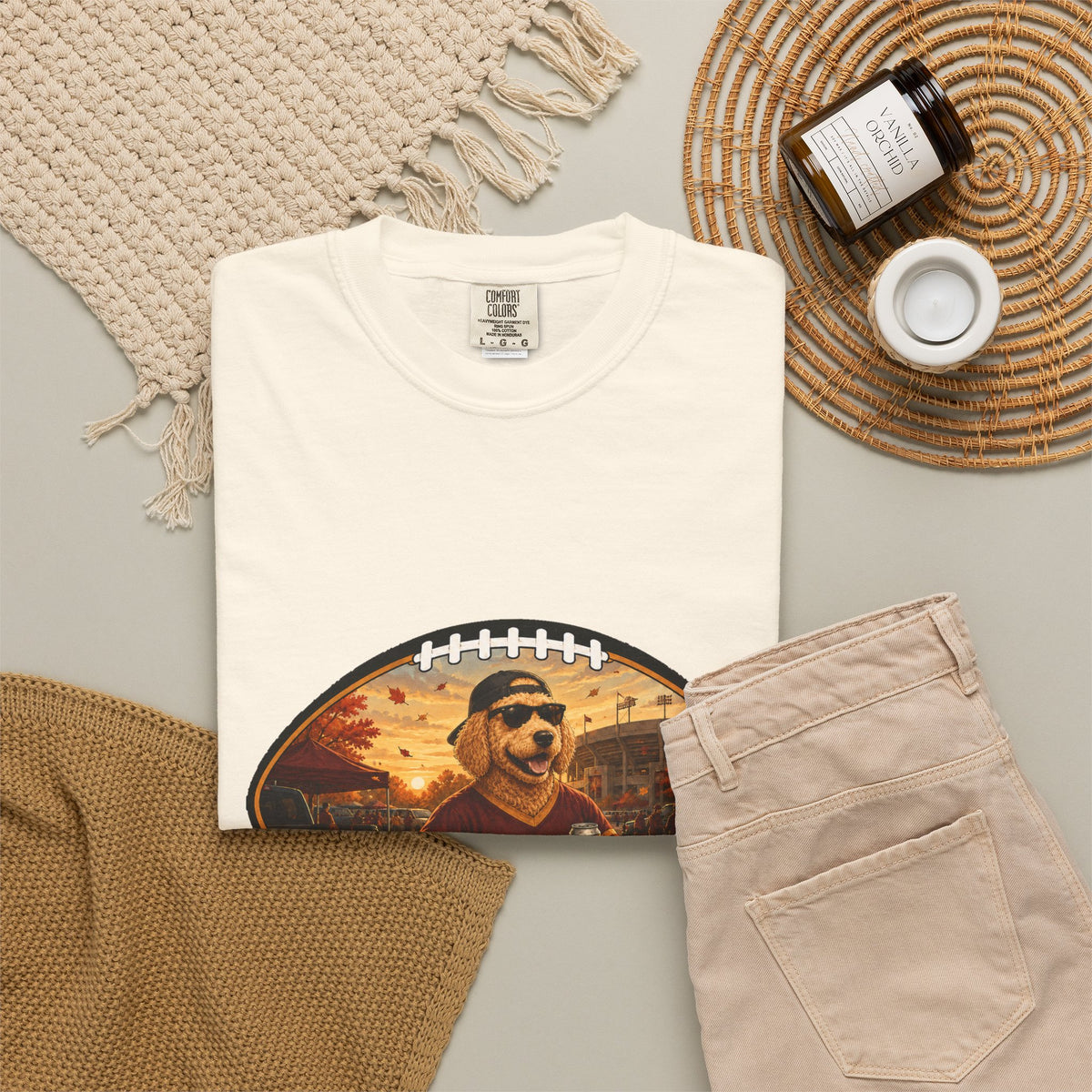 Goldendoodle Tailgate Tee | Funny Fall Football Dog Shirt