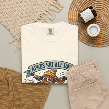 Dachshund Apres Ski Tee | Funny Winter Dog Graphic Shirt