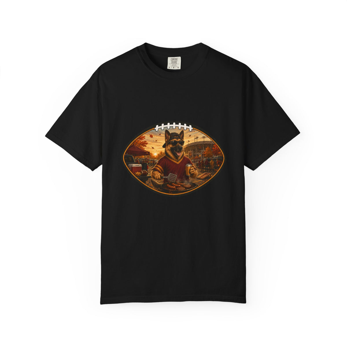 German Shepherd Tailgate Tee | Funny Fall Football Dog Shirt